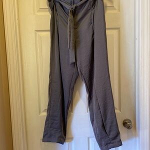 Lane Bryant size 16 pants silver satin new with tags